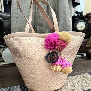 Juicy Couture North Shore Straw Lynn Beach Tote